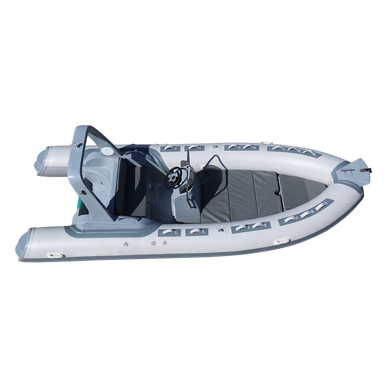 Qingdao Haohai Raft Jet Sailing Rubber Small Bateau Center Console Aluminio Zodiac Pvc Racing Barcavetroresin Boat With Motor
