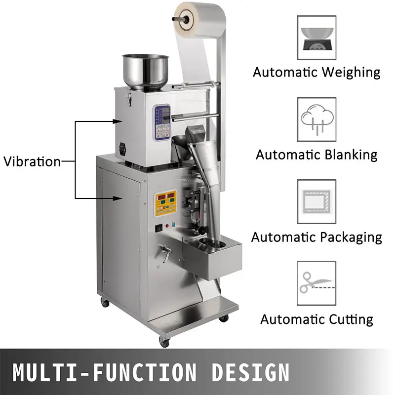 fully Automatic Pillow Packing Machine Chocolate bean Tea Bag Milk Water Food Pharmaceutical Hot Sealing Blister Packing Machine