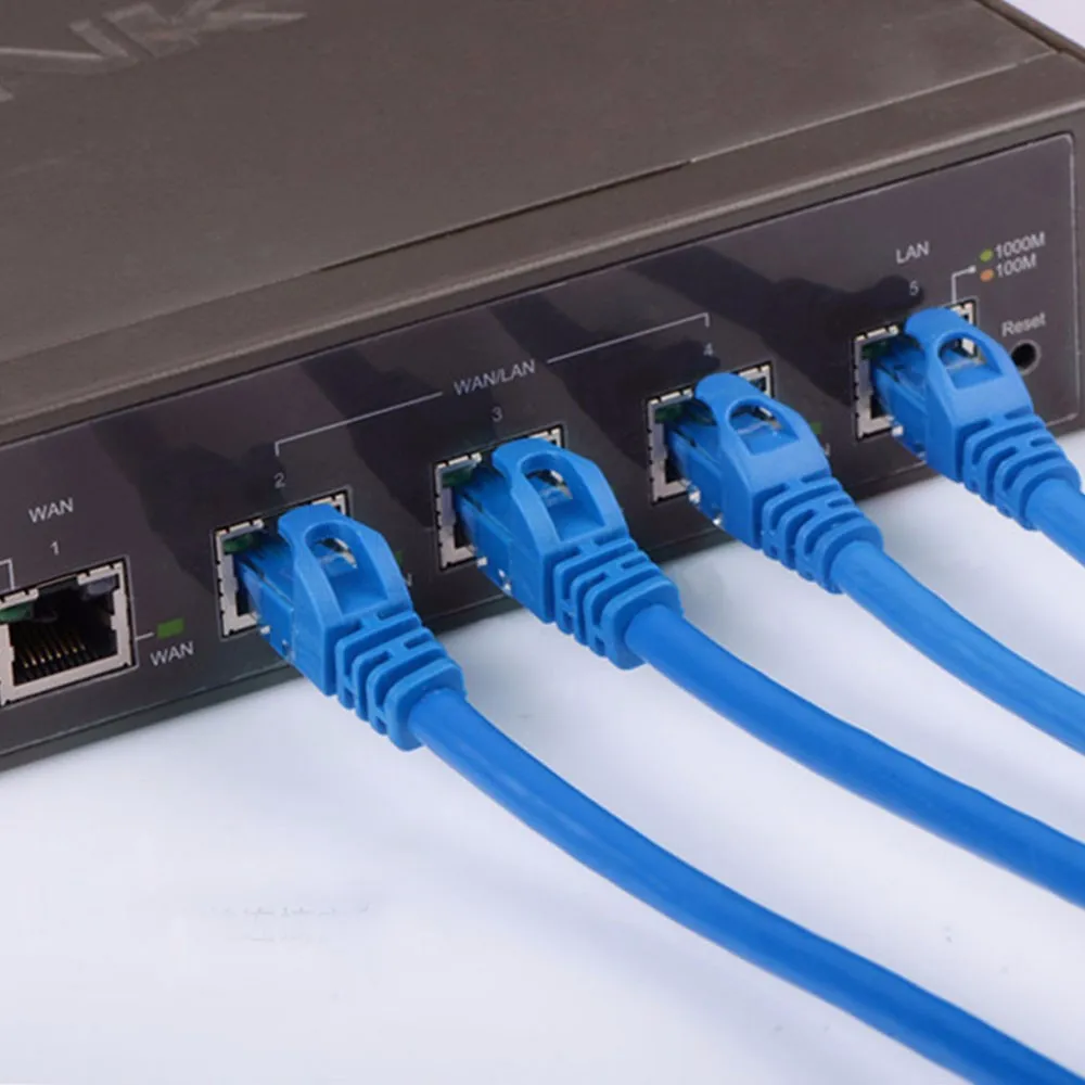 Напрямую с фабрики плоский Cat6 RJ45 1080P 4K 8K патч-корд Ethernet сетевой кабель 2 м UTP FTP