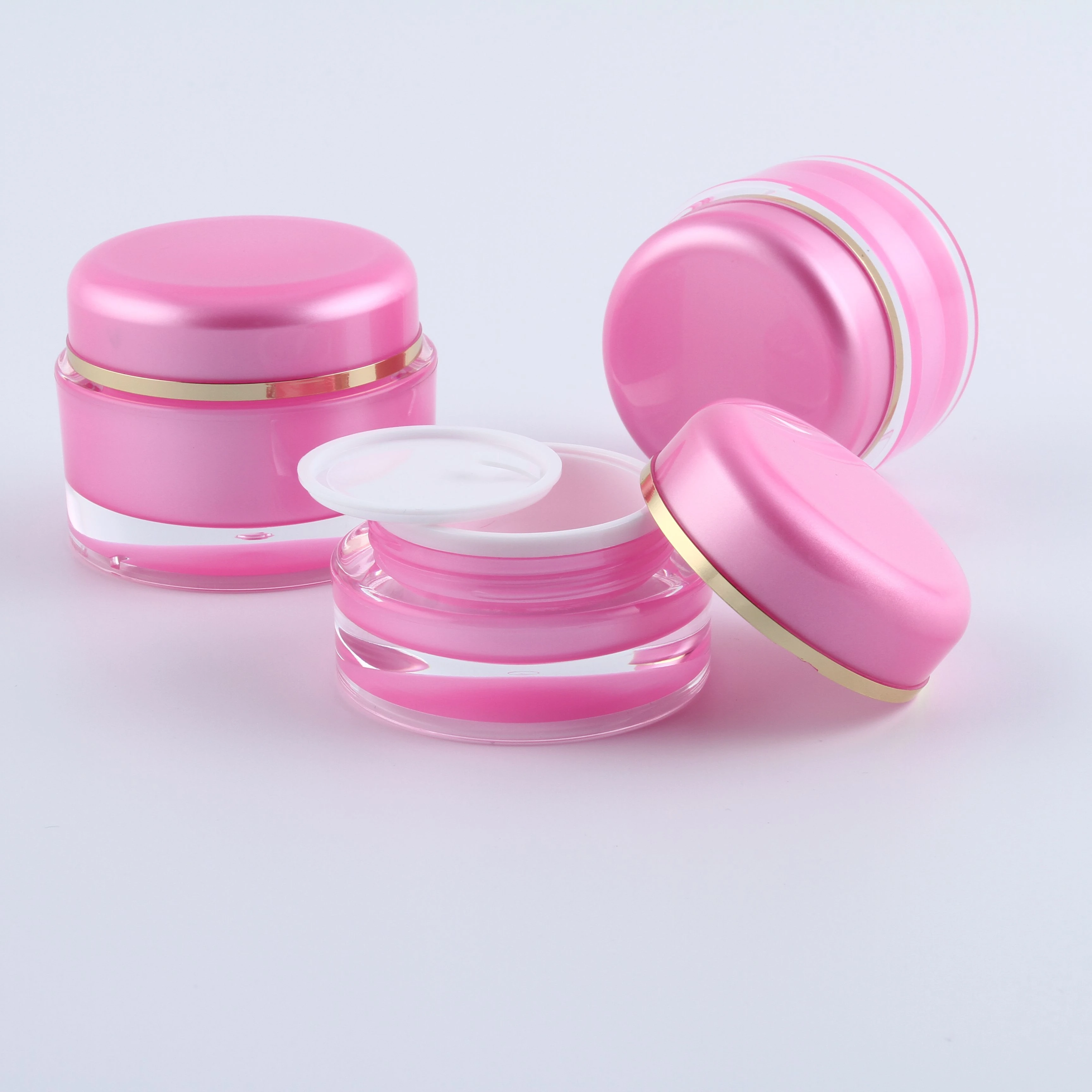 XINKAI 15g 30g 50g Plastic Cream Jar Acrylic Luxury Cream Jar Acrylic HT01