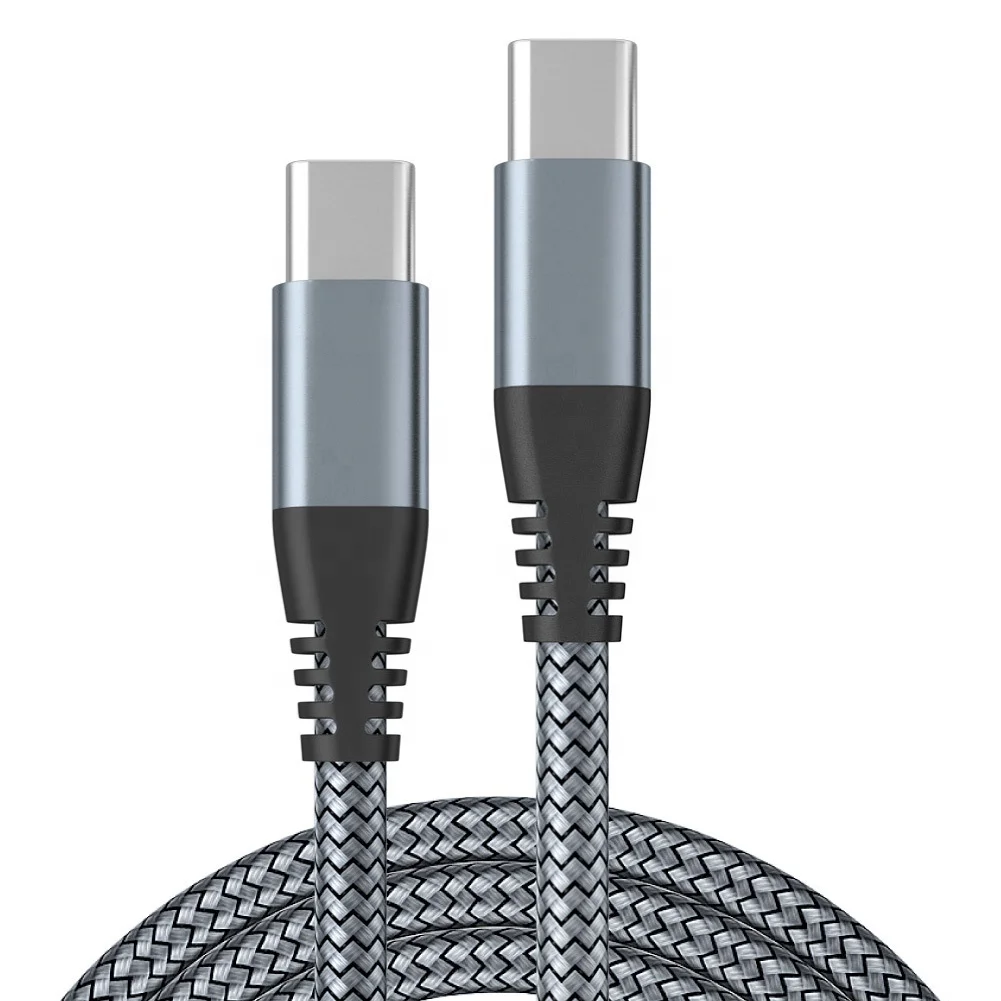 1M 2M 3M 10Gbps 20V 3A 60W Fast Charging Type C Cable USB 2.0 Type-C To Type-C PD Data Cable for iPhone for Android