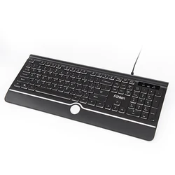 Wholesale cheap office keyboard  high quality 104 keys  LED keys mute wired keyboard custom LOGO high-end office keyboard