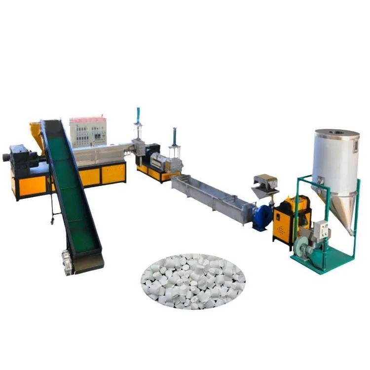 Automatic Pp pe waste plastic film granulating machine extruder pyrolysis machine waste plastic film washing line pelletizer