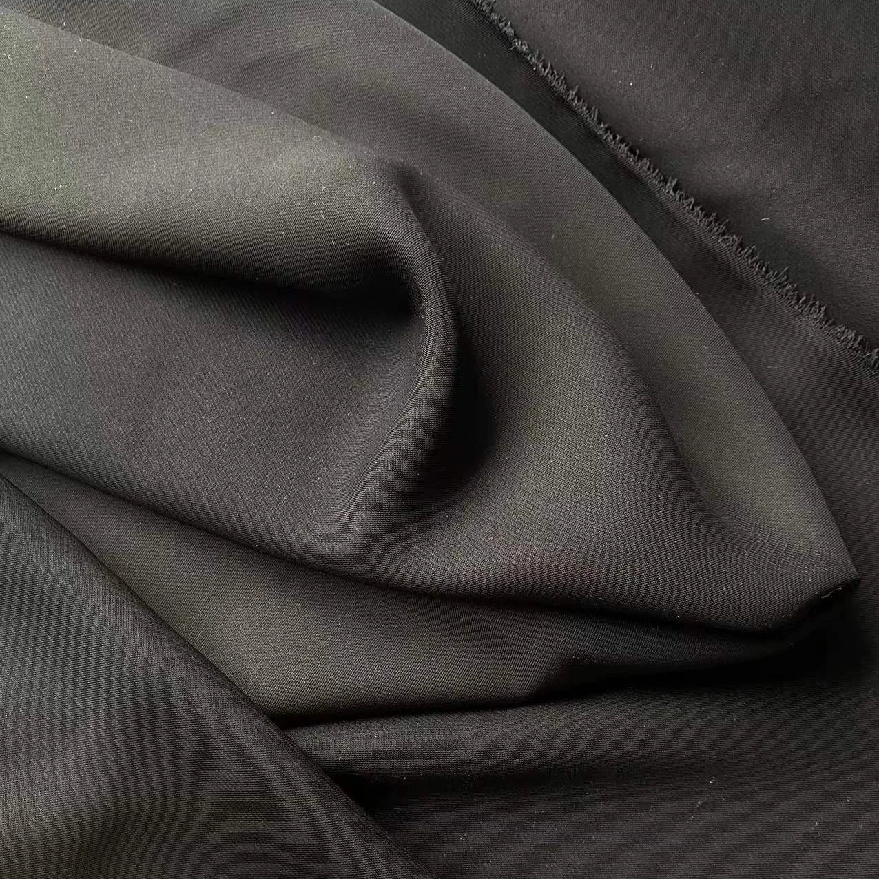 Высококачественная 68-дюймовая полиэфирная Нида ткань Abaya Jet Black Korea формальная черная 25 ярдов/рулон ткани для