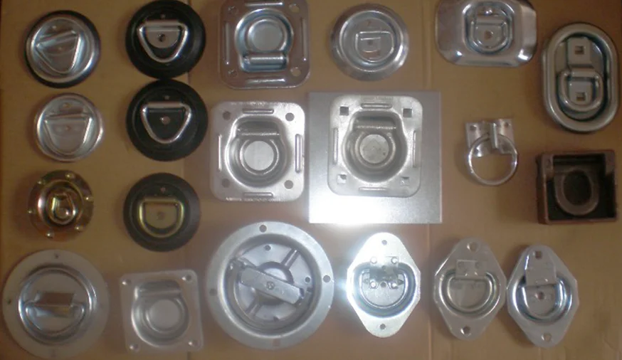 Pan Fitting Stamped on Finished Zinc Mounting Ring Tie down ring