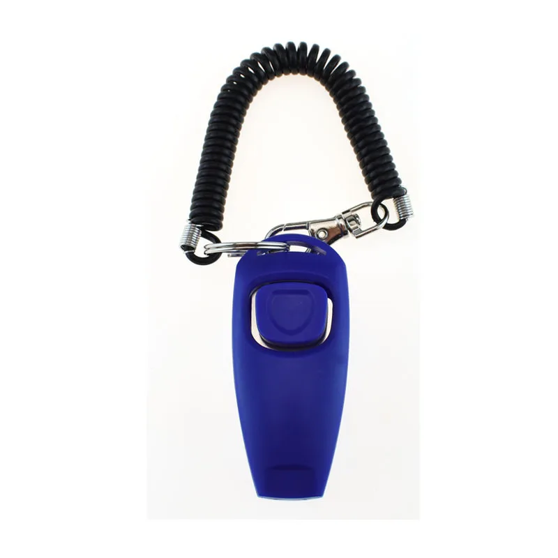 2 In 1 Dog Pet Training Clicker Whistle with Wrist Strap Dog Training Clickers and Whistle in One
