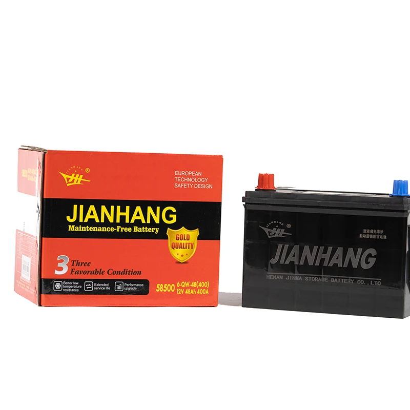 Factory Customization 12V DIN45 45ah German Standard Strong Discharge Deep Cycle Lead-acid Automobile Battery in China