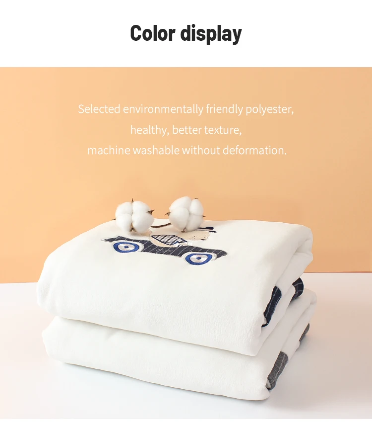RTS Unisex Autumn Winter Toddler Custom Soft Cotton Velvet Newborn Baby Swaddle Wrap Infant Blanket