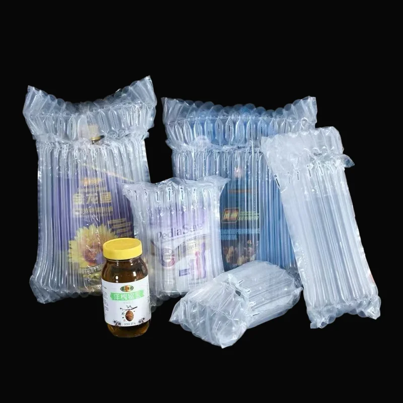 Prevent avoid damage packing air shipping bags air bubble fiml column bag for red wine