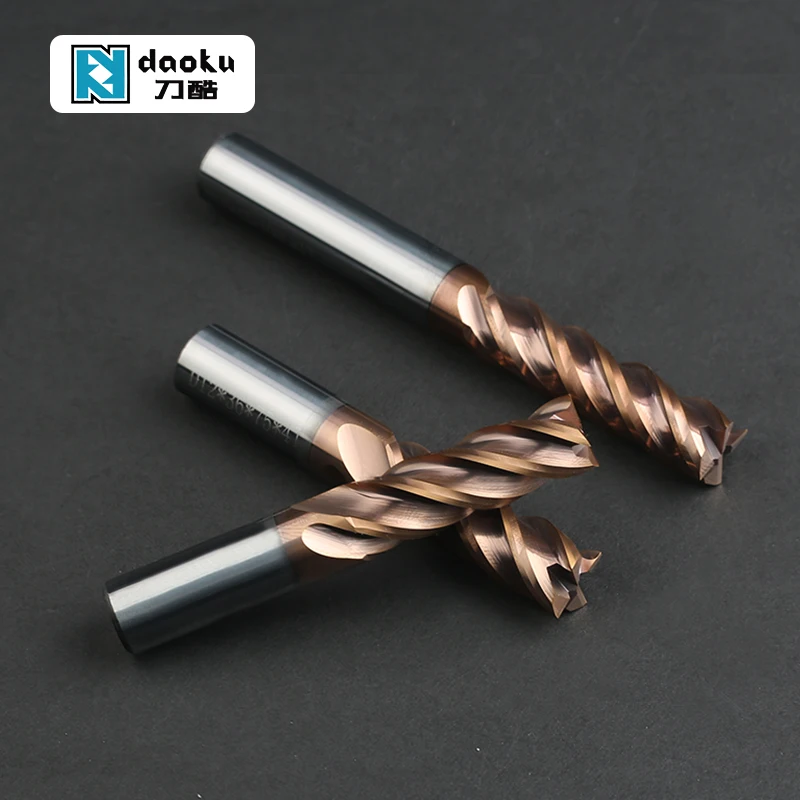 Cheap Price High Hardness Solid Carbide 4 Flute Endmill Milling Cutter Tool For metal