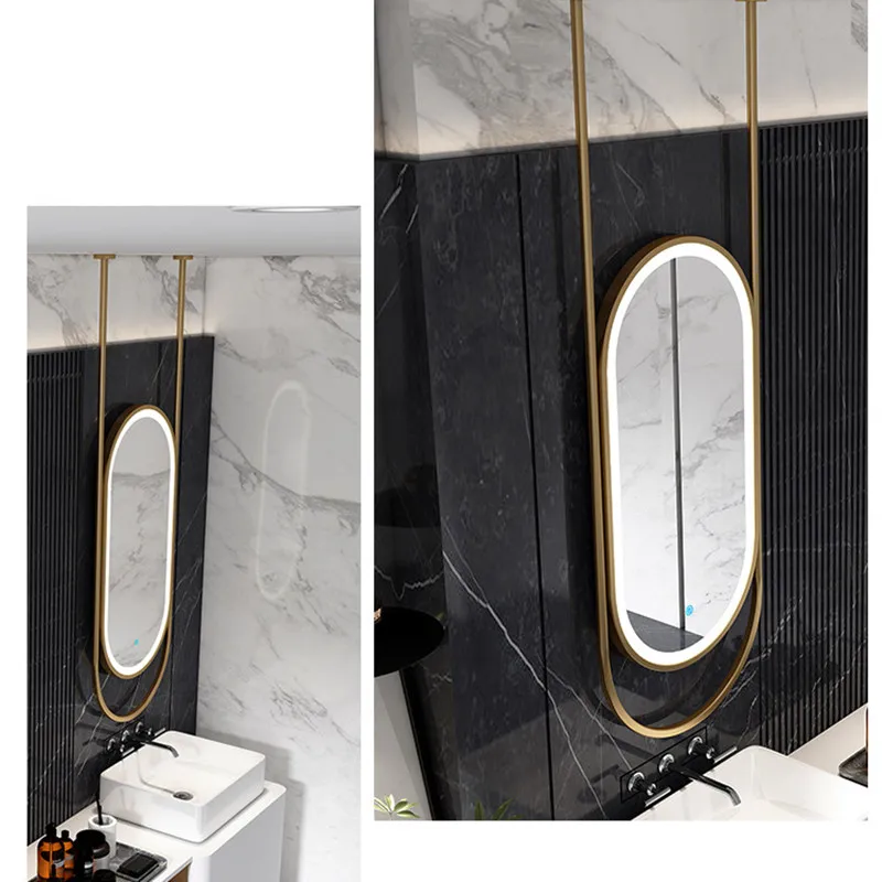 CE certificate salon Bathroom smart simple bathroom European sensing hotel toilet hanging led mirror