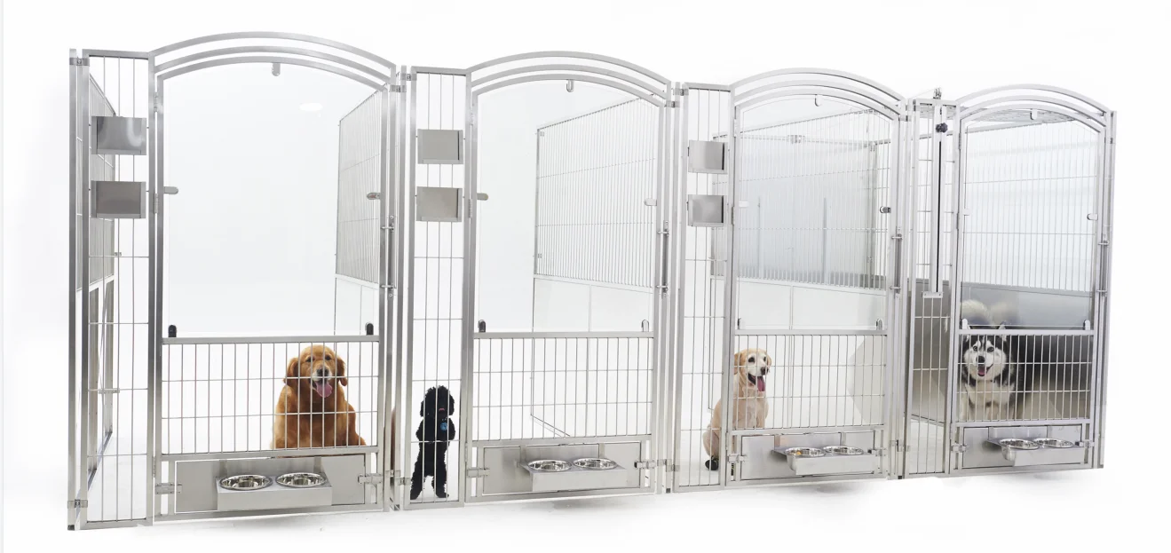 AEOLUS Walk-in kennel system Very Versatile Combinations Cost Effective Big place for pets to live and reduce the stress