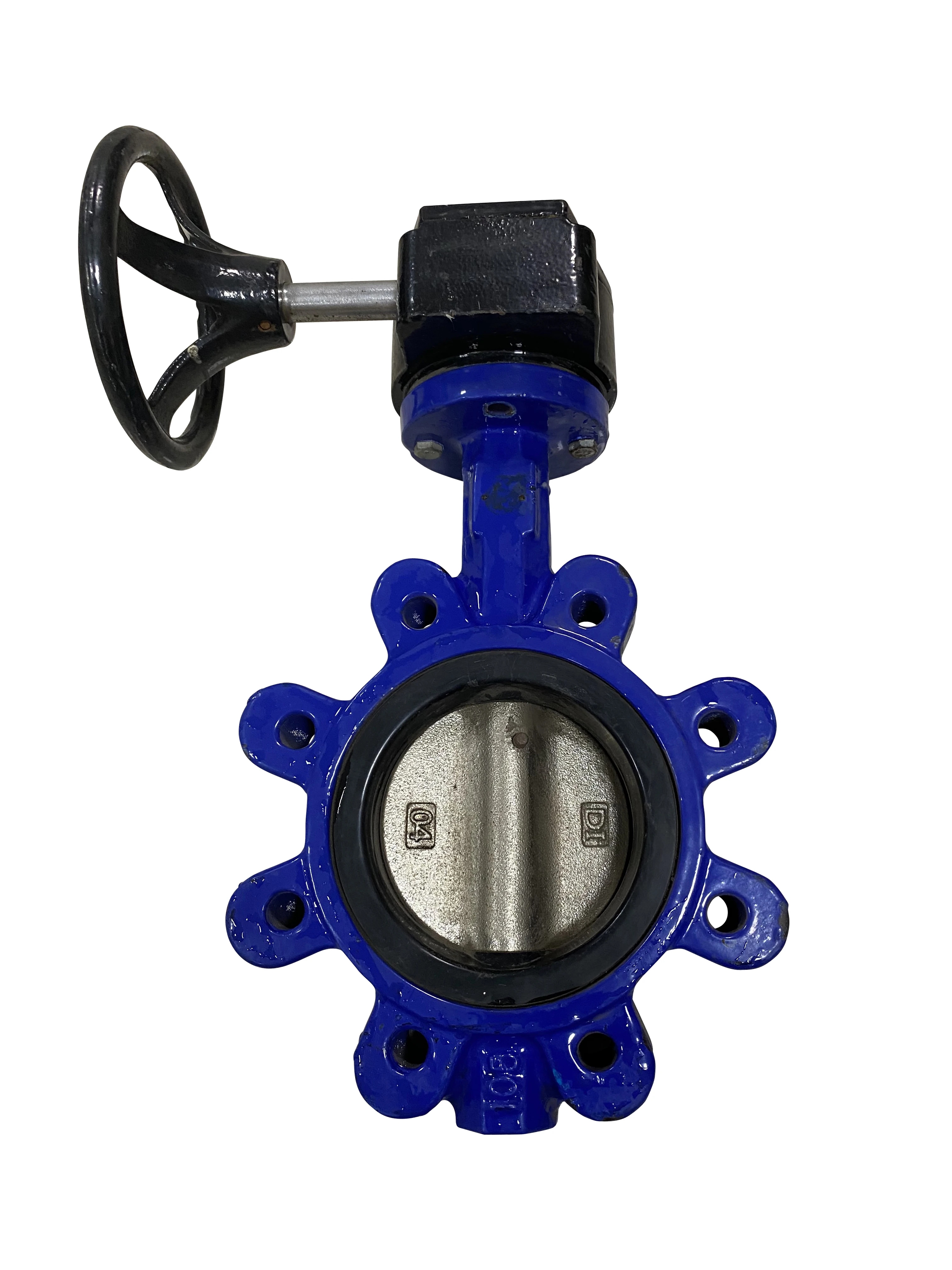 Lugged type resilient seal PN 16 butterfly valves for hydraulics water oil acid media