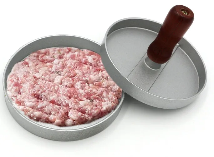Burger Press of cast Aluminum Burger Maker Hamburger Press Set for Delicious Hamburgers, Patties, BBQ