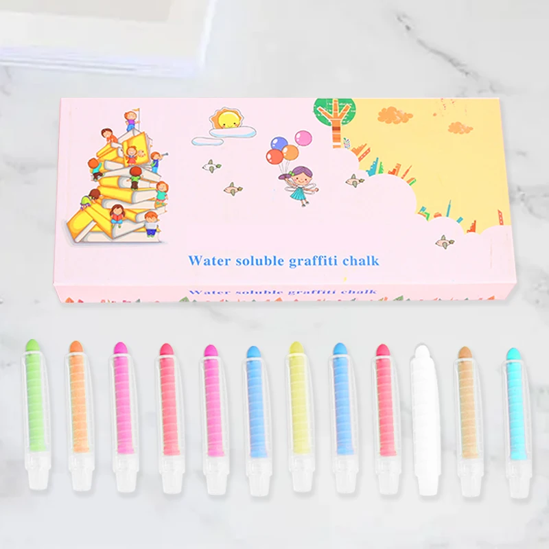 Hot Sale 24 Colours Blackboard Chalk For Class Colored Chalk Small Cheap Color Chalk