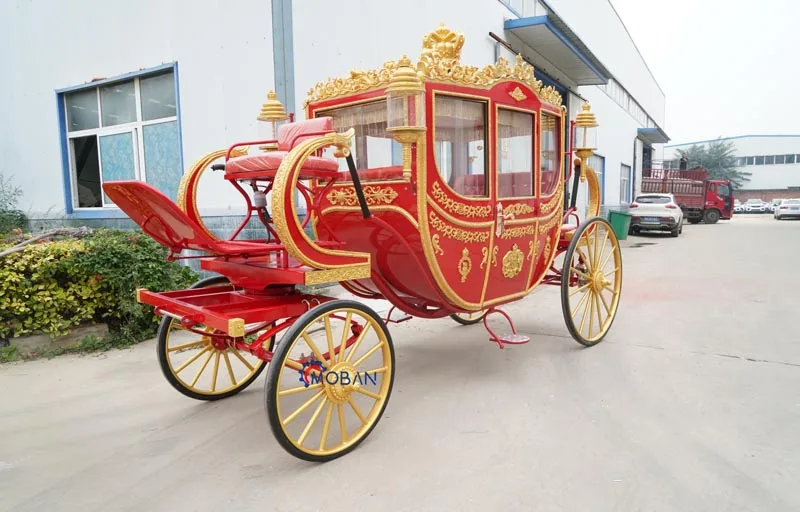 2024 latest luxury small carriage seat factory direct sales horse drawn/ electric horse carriage tourist buggy