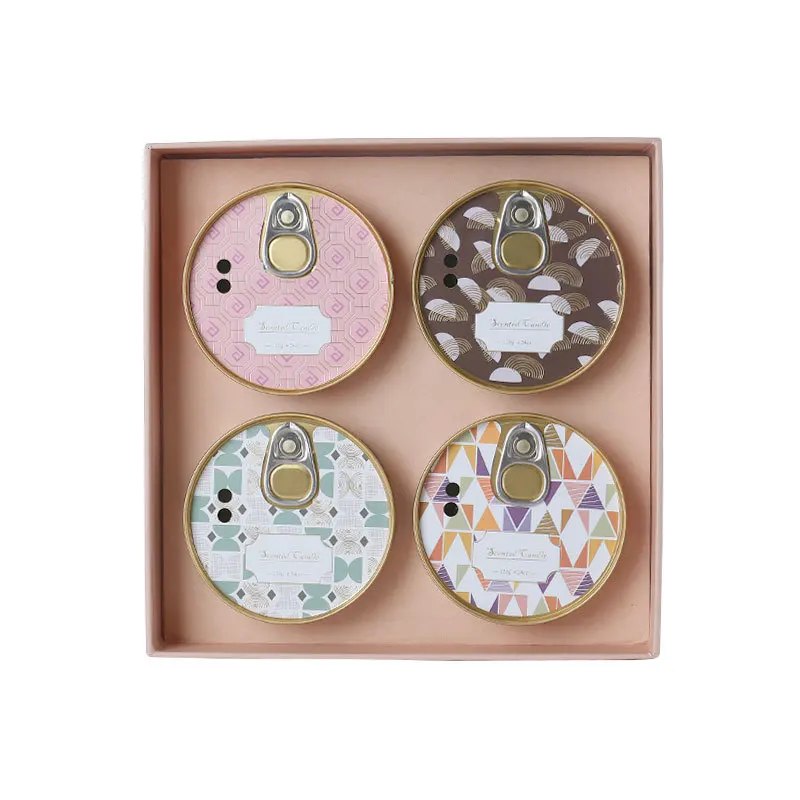 OEM customization mini candle Vanilla candle jars and boxes luxury Rose candle jar with box