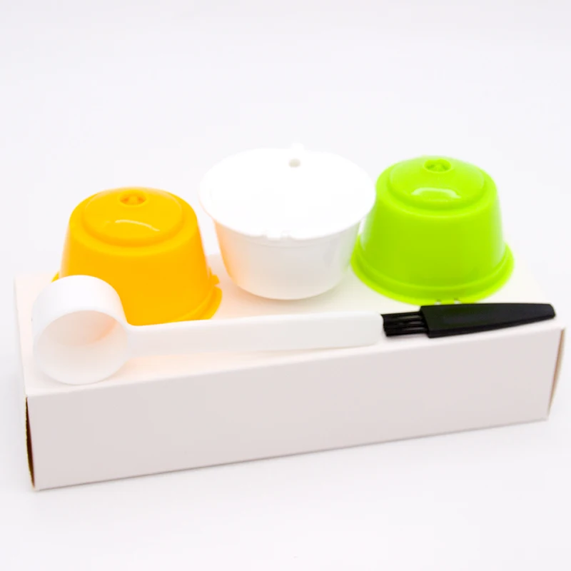 3 pcs Reusable Coffee Capsules for Dolce Gusto Refillable Coffee Pods Filter
