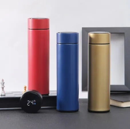 Insulated Touch Leakproof Thermo Water Bottle Craft Supplies 500ml LED Temperature Display Stainless Steel Minimalist Vacuum