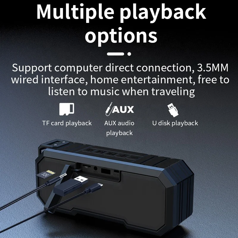 Portable Speaker Wireless Wholesale IPX7 Deep Waterproof Mobile Phone Accessories Car Mini Subwoofer Dj Speaker Box