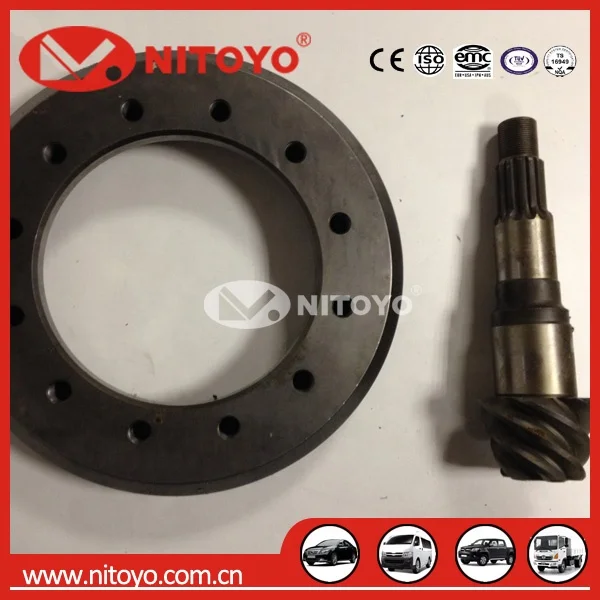 NITOYO 53210-45230 40/6 6x40 6.667 Crown Pinion  USED for  County HD65 HD72 HD78