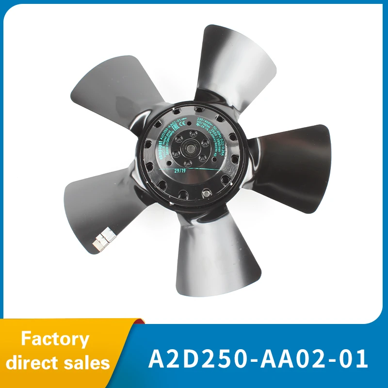 Spindle motor Cooling fan 230/400V 110/160W A2D250-AA02-01 ac air cooling fan outer rotor axial fan for ebmpapst
