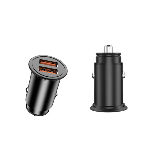  Металлическое мини 2 usb qc быстрое зарядное устройство 36 Вт автомобильное с