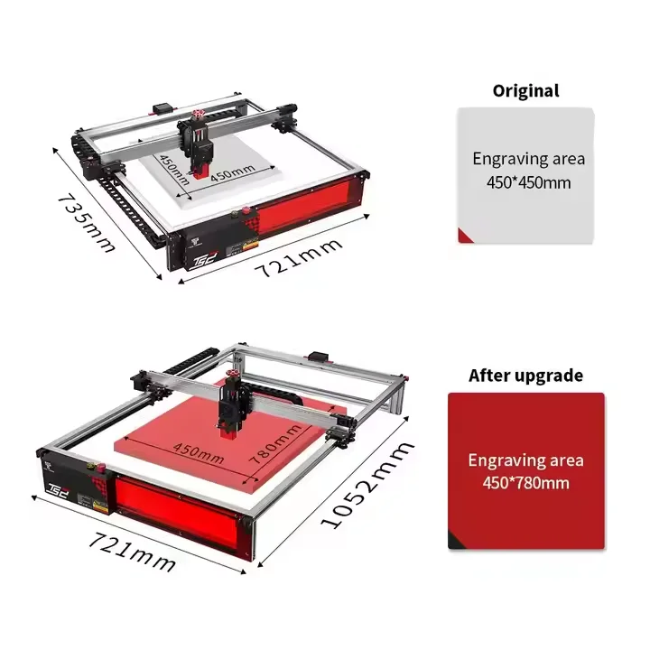 20 Вт высокоточный портативный гравер Grabador Gravur Stamp CNC автоматическая лазерная машина для стальной пластины диод