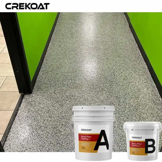 Residential Concrete Overlay Crack Repair Flake Jetrock Epoxy Flooring