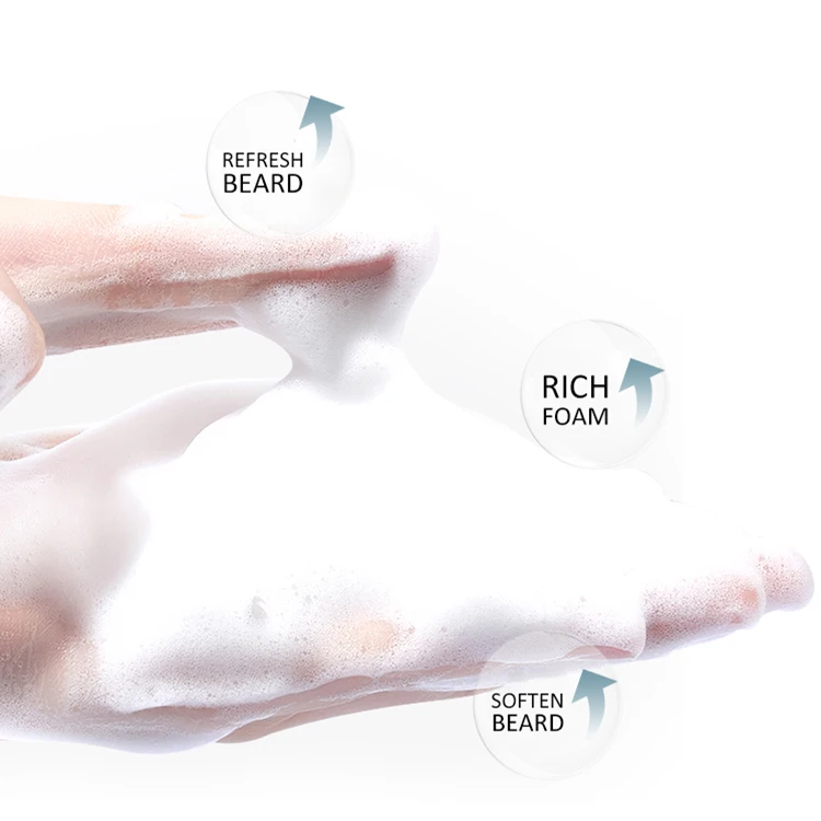 Custom logo Men Beard Growth Grooming Kit Beard Care Private Label Beard Wash Shampoo and Conditioner