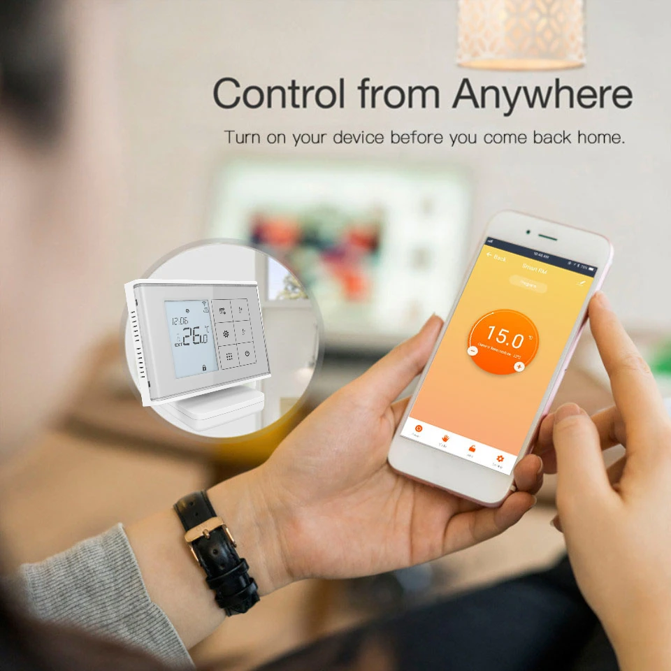HY010RF Lcd Screen Programmable Thermostat Underfloor Heating Warm Floor Temperature Controller Smart Life App Remote Control