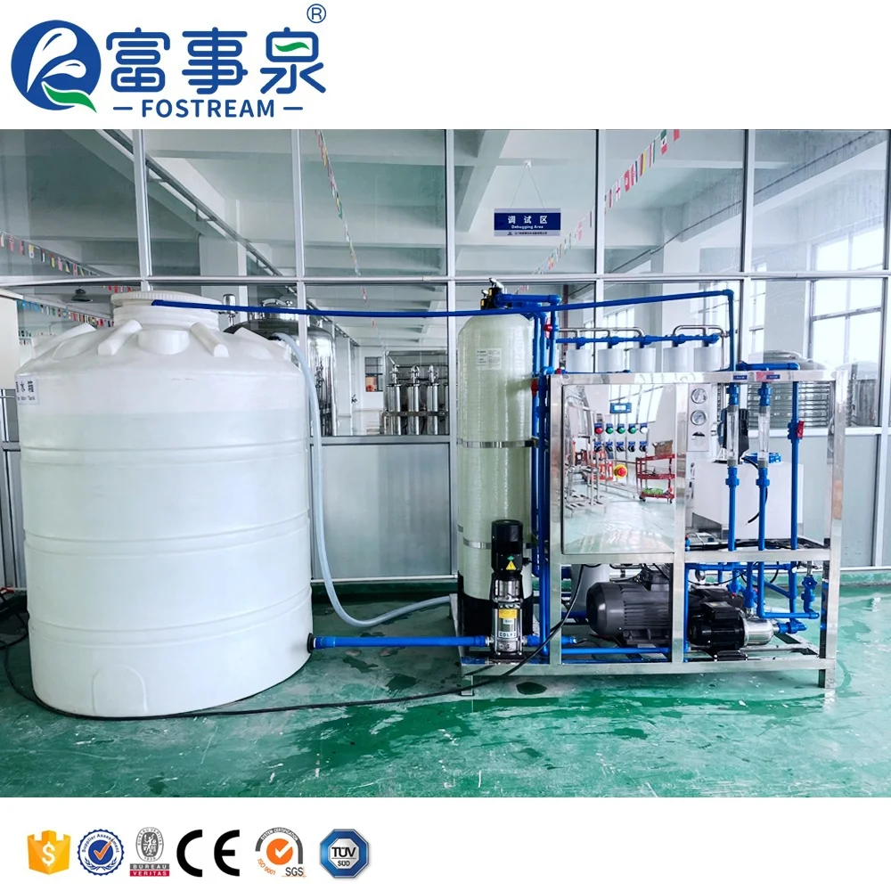 Fostream 1000L Industrial Reverse Osmosis Brackish Borehole Salt Drinking Seawater Sea Water Desalination Plant for Sale