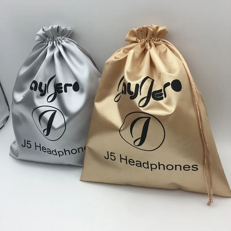 Customized Printed Silk Satin Gift Wig Bag