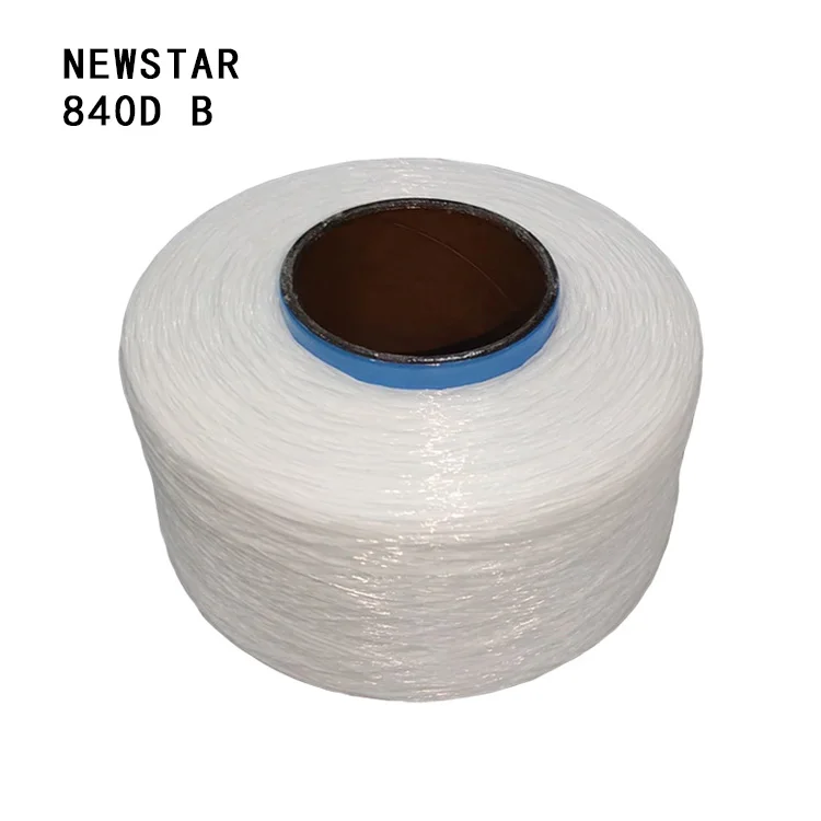 manufactory Tayho lycra elastic thread for baby diaper Newstar 840D B grade bright bare spandex yarn