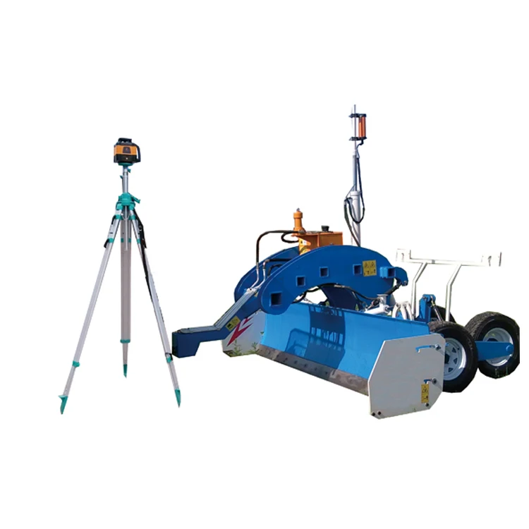 laser land leveler land leveling machine  1JP-250 agricultural four wheel folding laser  grader motor machine  with high quality