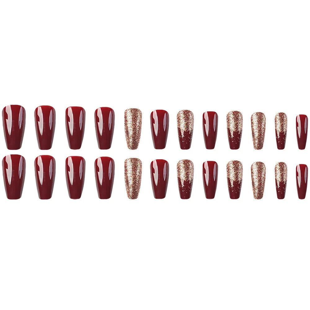 Private Label 24pcs Soft Gel Press On Fake Nails Short Almond Square False Nails Handmade French Gel Press On Nails