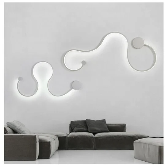 2021 Художественная Современная стильная светодиодная настенная лампа декоративная комнатная Минималистичная гостиная