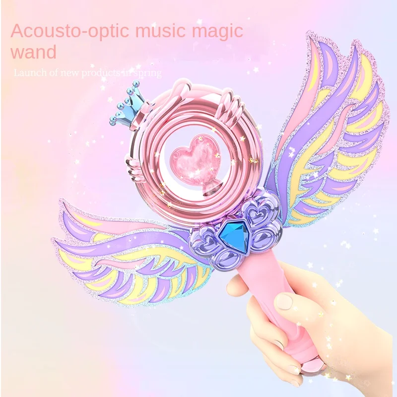 2023 New  electric plastic kids toys with light and music flash light fairy stick butterfly led flashing magic wand toys