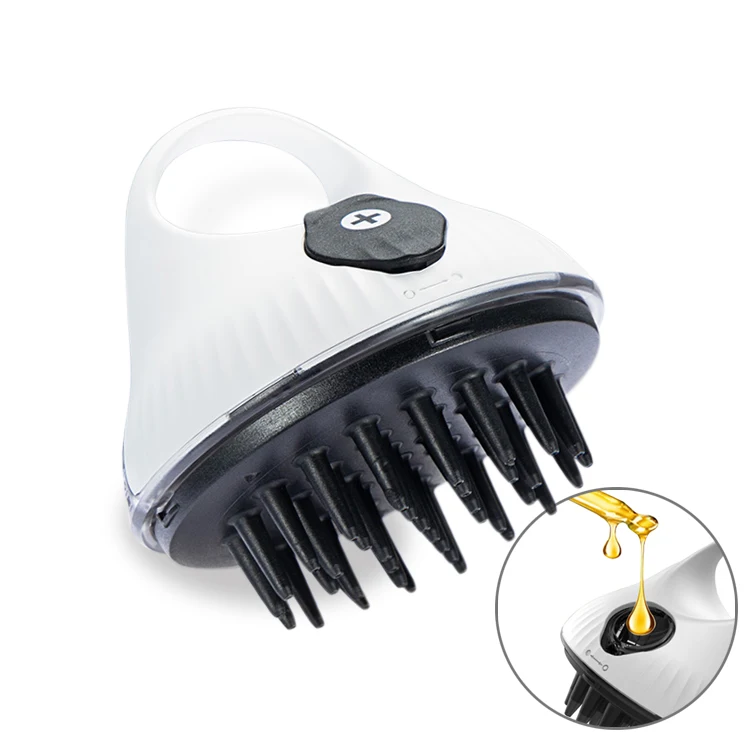 Custom Silicone Scalp Applicator Liquid Guide Comb Dispensing Hair Oil Soft Massage Brush