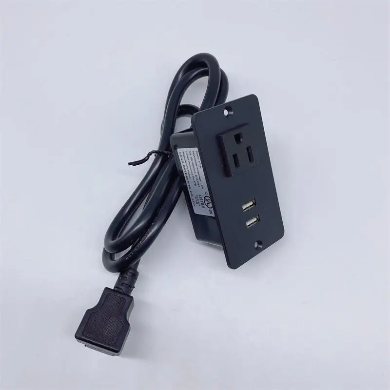 Power Strip Surge Protector With 2 Ac Outlets And Usb C Charging Ports  Extension Cord For Home & Office