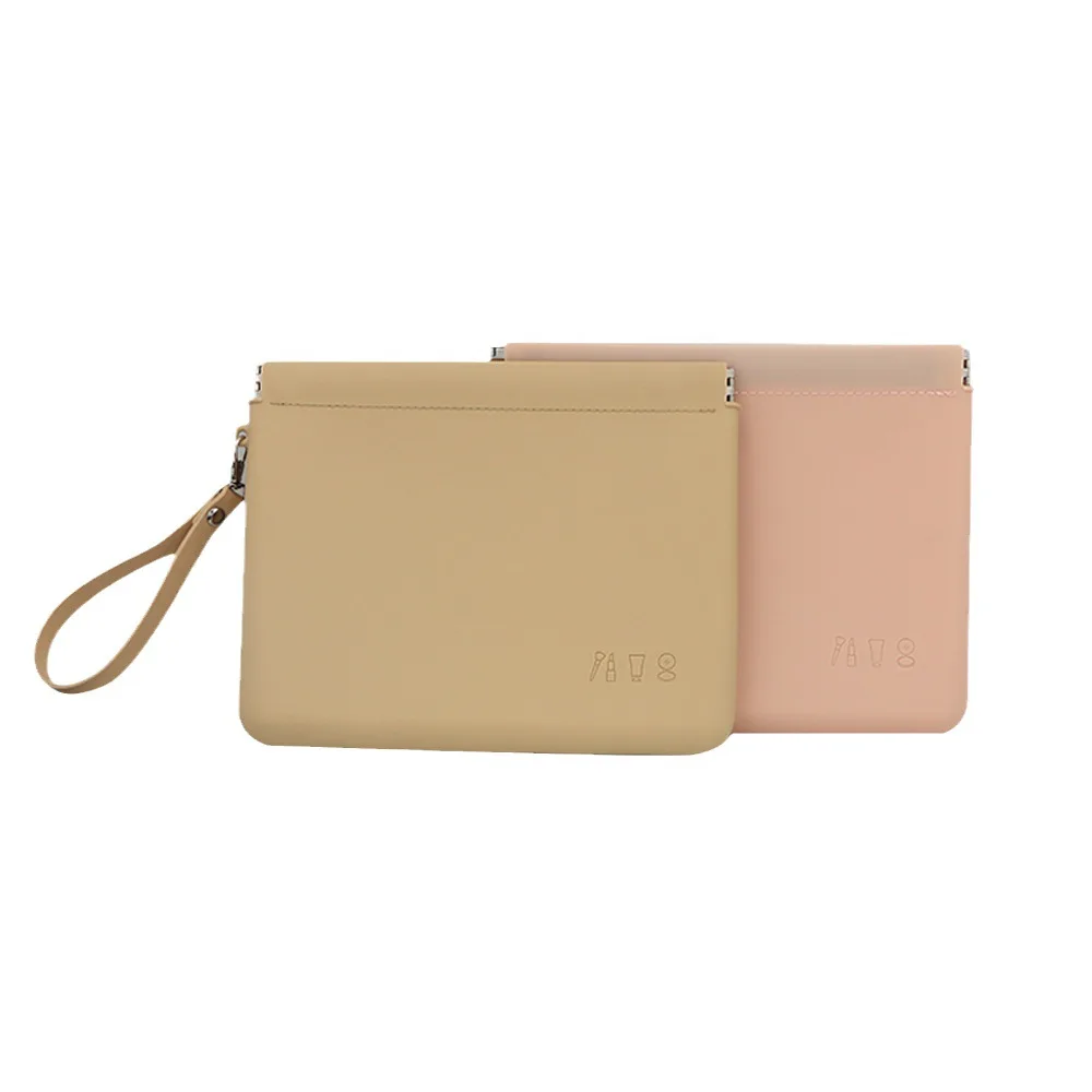 Custom Logo Silicone Cosmetic Pouch Beauty Makeup Storage Organizer Waterproof Portable Multicolor Women Bag for Travel