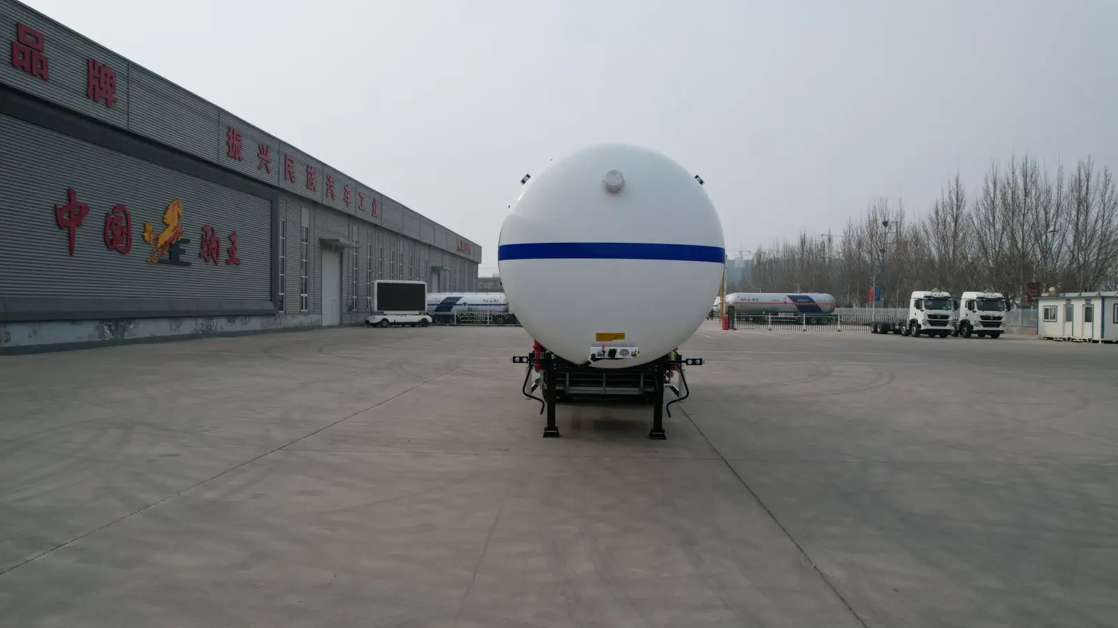 Factory  low price  good  quality OEM ODM Liquid Nitrogen  tank   transport  semi trailer