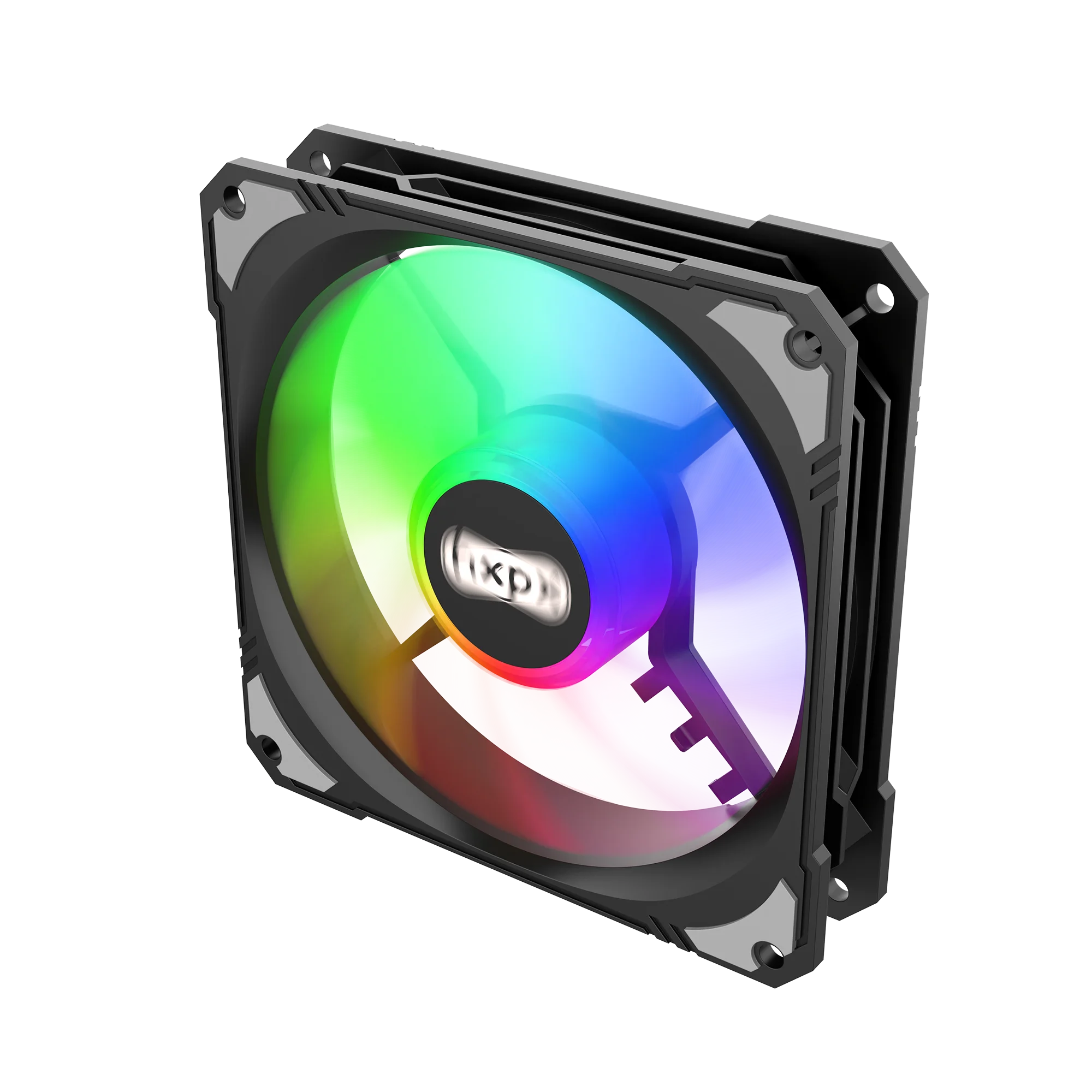 OEM Frozen ice F-FI12 12cm Black D-4PIN Case fan lil heatstick PC Computer CPU Cooling fan PUS Molex 4PIN Fixed color LED ARGB