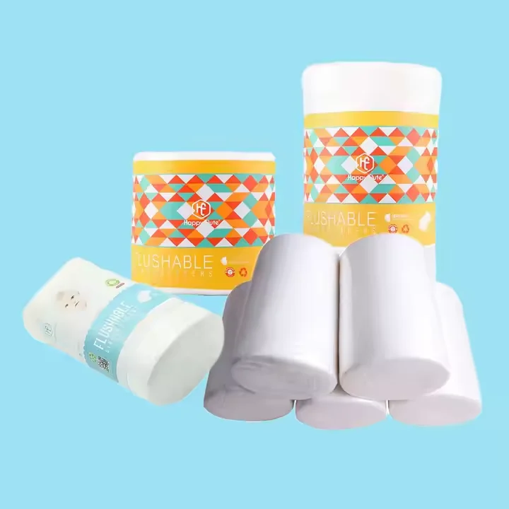 Happy Flute Wholesale 100% Bamboo Disposable Diaper Liner Small Size Newborn Baby Diaper Insert