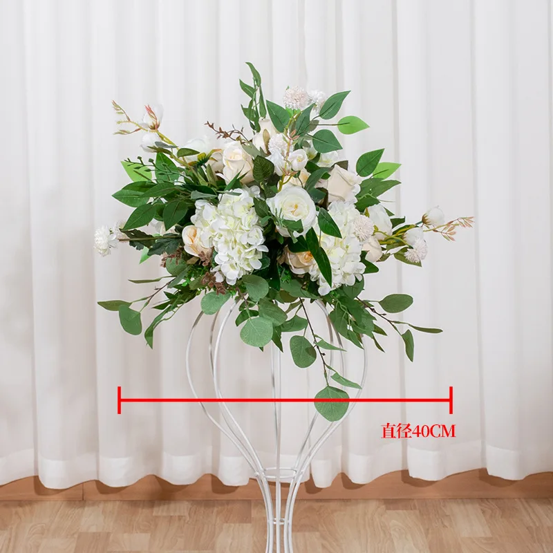 SN-M065 Forest Style Decoration Rose Flower Ball Wedding Table Centerpieces Artificial Flower Ball