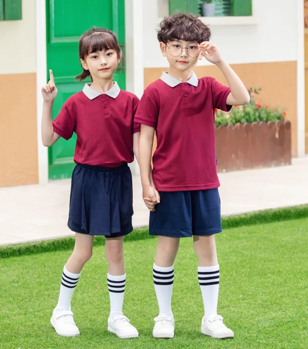 Summer Autumn Winter boys girls sports suits for primary school uniforms customized
