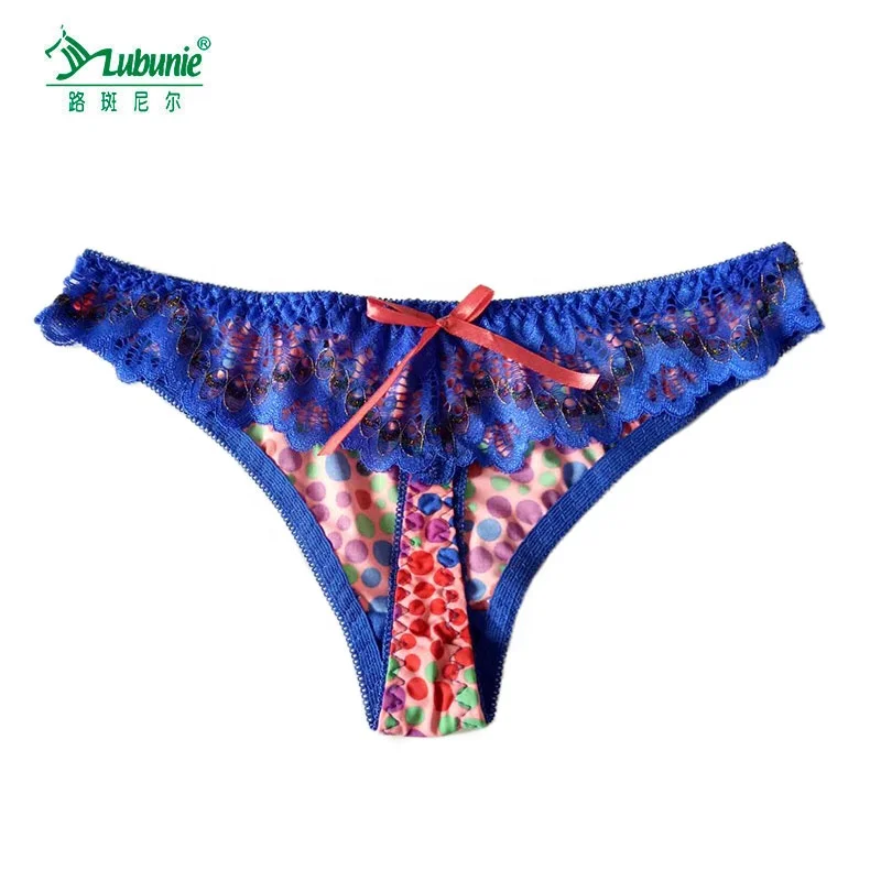 LUBUNIE China wholesale anti-bacterial elegant lace women mature g-string