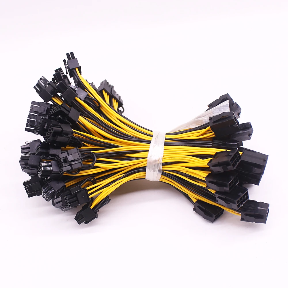EPS процессор 12V 8Pin двойной 8 (6 + 2) Pin PCIE блок питания кабель материнская плата сплиттер 18AWG расширением 8 Pin до 6 2-контактный 20 см