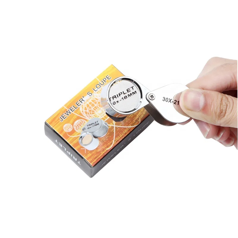 Outdoor metal folding magnifier