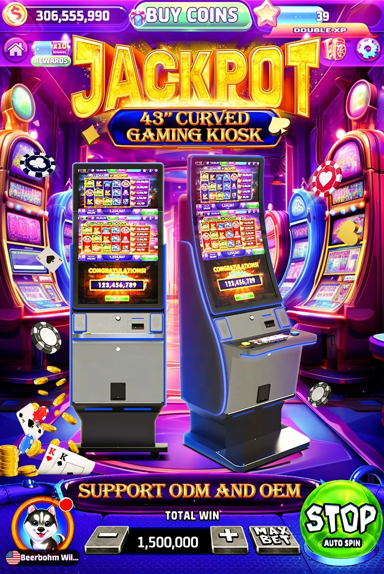 Usingwin Popular gambling machine casino slot games cash coin operated games Slot Machine Money Box Savings Bank with Printer